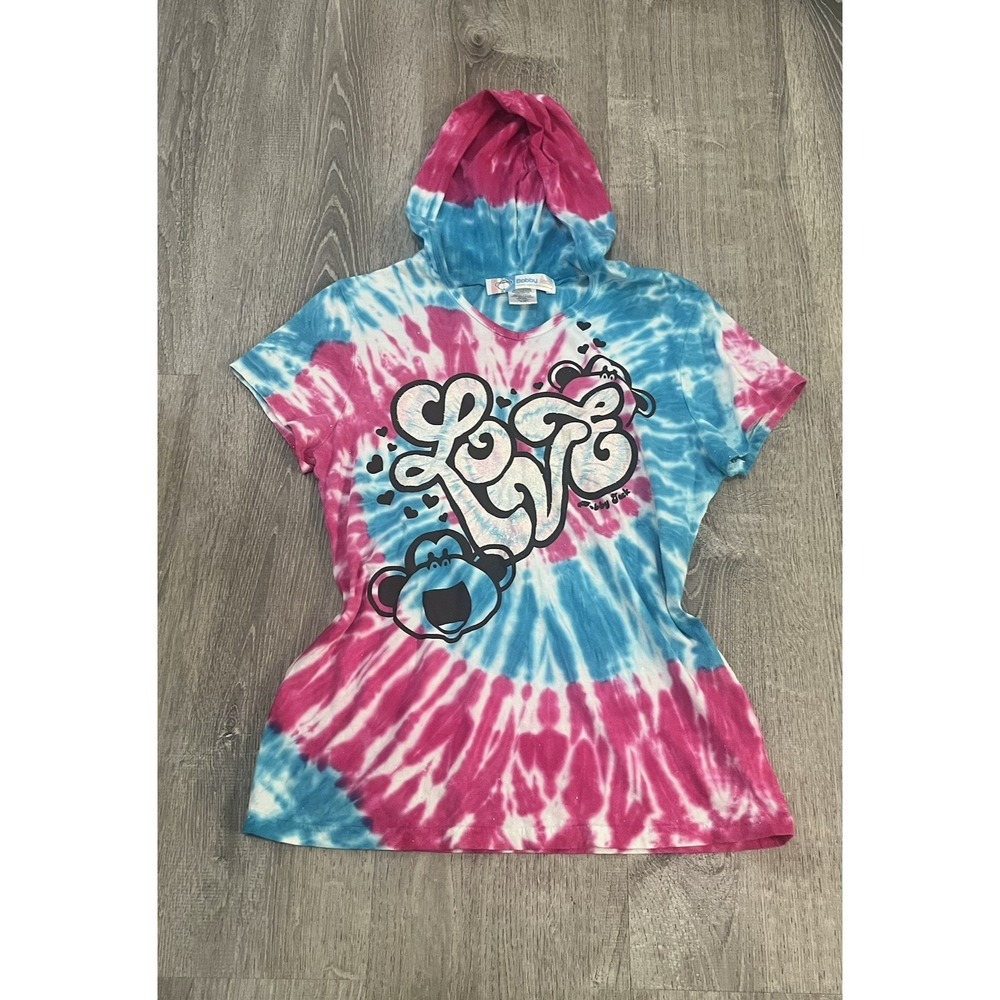 Vintage Bobby Jack Monkey Hoodie Shirt Youth XXL 20 1/2  Y2K Cartoon